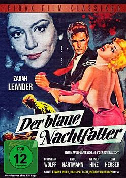 "Der blaue Nachtfalter": Abbildung DVD-Cover mit freundlicher Genehmigung von Pidax-Film, welche die Produktion Anfang September 2013 auf DVD herausbrachte.