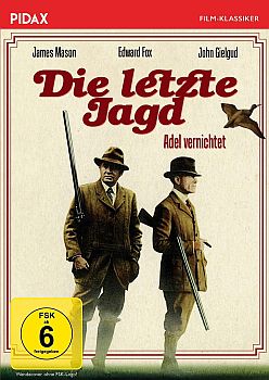 "Die letzte Jagd": Abbildung DVD-Cover mit freundlicher�Genehmigung von "Pidax Film", welche die Romanverfilmung am 30. Juni 2023 auf DVD herausbrachte.