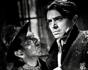 "Ausgesto�en": Szenenfoto mit James Mason (r.); mit freundlicher�Genehmigung von "Pidax film", welche den preisgekr�nten Film Noir Anfang Februar 2023 auf DVD herausbrachte.