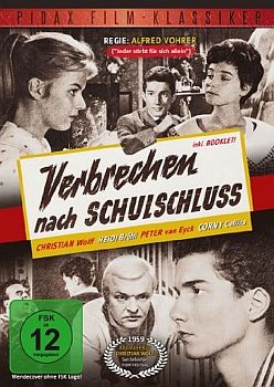 "Verbrechen nach Schulschluss" Abbildung DVD-Cover mit freundlicher Genehmigung von Pidax-Film, welche die Produktion Mitte Juni 2013 auf  DVD herausbrachte.