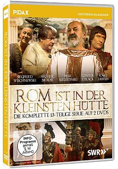 "Rom ist in der kleinsten Htte": Abbildung DVD-Cover mit freundlicher Genehmigung von Pidax-Film, welche die Serie am 29. August 2024 auf DVD herausbrachte.