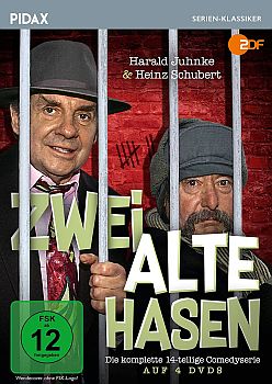 "Zwei alte Hasen": Abbildung DVD-Cover mit freundlicher Genehmigung von Pidax-Film, welche die Serie Mitte Mrz 2018 auf  DVD herausbrachte.