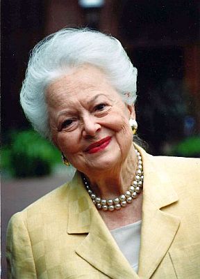 Olivia de Havilland Ende Dezember 2018; Urheber: John Mathew Smith & www.celebrity-photos.com from Laurel Maryland, USA; Lizenz: CC BY-SA 2.0; Quelle: Wikimedia Commons