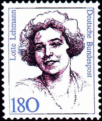 Sonderbriefmarke Lotte Lehmann