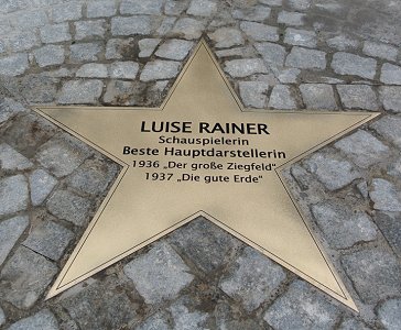 "Stern" für Luise Rainer, zur Verfügung gestellt vom Düsseldorfer "Filmmuseum"