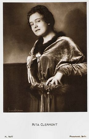 Rita Clermont vor 1929; Photochemie-Karte Nr. 1417; Urheber: Alexander Binder (18881929); Quelle: filmstarpostcards.blogspot.com; Lizenz: gemeinfrei