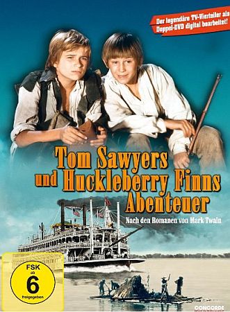 Abbildung DVD-Cover "Tom Sawyers und Huckleberry Finns Abenteuer" (erschienen Oktober 2006) mit freundlicher Genehmigung von "Concorde Home Entertainment"; Copyright Concorde Home Entertainment