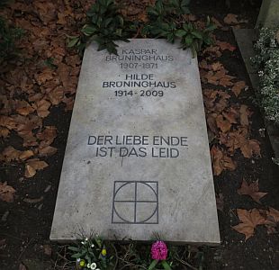 Grabstelle von Kaspar Brüninghaus auf dem Kölner Friedhof  "Melaten"; Copyright Wilfried Paqué