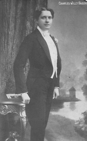 Charles Willy Kayser im Jahre 1912; Privatfoto freundlicherweise zur Verfügung gestellt von Enkel C. William Karel; Copyright C. William Karel