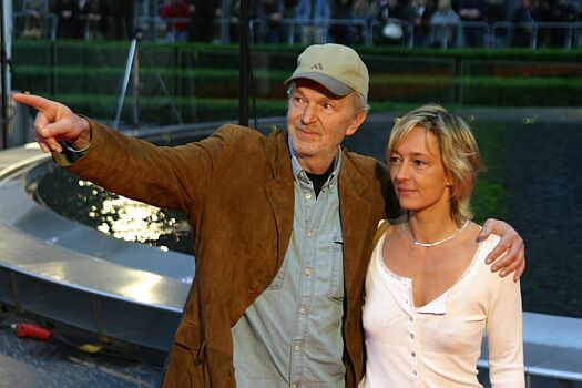 Michael Gwisdek und Gabriela Lehmann beim Pressetermin zu "Die Dolmetscherin" (13.04.2005)