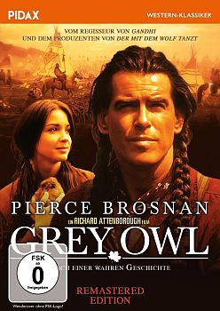 "Grey Owl": Abbildung DVD-Cover mit freundlicher Genehmigung von "Pidax Film", welche die Produktion Mitte Dezember 2016 als Remastered Edition auf DVD herausbrachte.