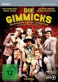 "Die Gimmicks": Abbildung DVD-Cover mit freundlicher von Pidax-Film, welche die Produktion am 17. September 2021 auf DVD herausbrachte.