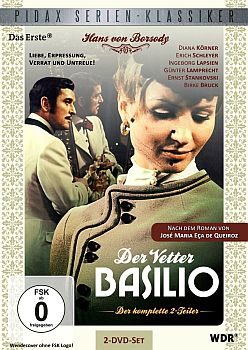 "Der Vetter Basilio": Abbildung DVD-Cover mit freundlicher Genehmigung von "Pidax Film", welche die WDR-Produktion Mitte Dezember 2012 auf DVD herausbrachte