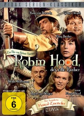 DVD-Cover "Robin Hood, der edle Räuber";  Abbildung DVD-Cover mit freundlicher Genehmigung von "Pidax film"