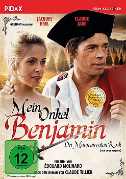"Mein Onkel Benjamin": Abbildung DVD-Cover mit freundlicher Genehmigung von Pidax Film, welche die Produktion Mitte April 2022 auf DVD herausbrachte.