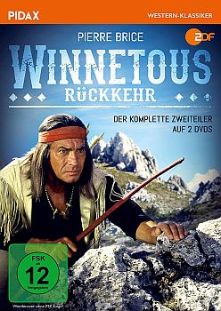 "Winnetous Rückkehr": Abbildung DVD-Cover mit freundlicher Genehmigung von Pidax-Film, welche die Produktion Anfang August 2018 auf DVD herausbrachte.