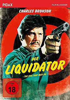 "Der Liquidator": Abbildung DVD-Cover mit freundlicher Genehmigung von Pidax-Film, welche den Action-Film am 18. November 2022 auf DVD herausbrachte.