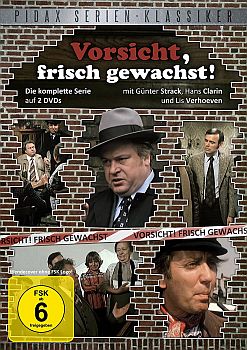 "Vorsicht, frisch gewachst!": Abbildung DVD-Cover mit freundlicher Genehmigung von Pidax-Film, welche die Serie Anfang Dezember 2010  auf DVD herausbrachte.