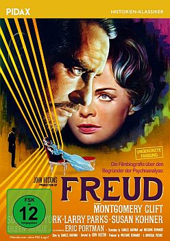 "Freud": Abbildung DVD-Cover mit freundlicher Genehmigung von Pidax Film, welche die Film-Biografie in ungekrzter Langfassung am 15. Juli 2016 auf DVD herausbrachte.
