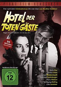 "Hotel der toten Gäste" (1965): Abbildung DVD-Cover mit freundlicher Genehmigung von "Pidax film", welche den Krimi Anfang August 2011 auf  DVD herausbrachte.