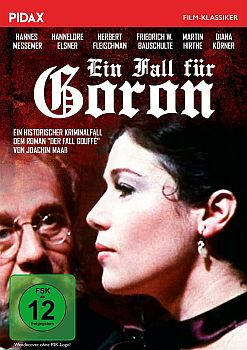 "Ein Fall für Goron": Abbildung DVD-Cover mit freundlicher Genehmigung von Pidax-Film, welche den Krimi am 13.08.2021 auf DVD herausbrachte.