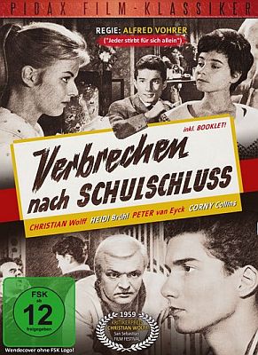 DVD-Cover: Verbrechen nach Schulschluss;  Abbildung DVD-Cover mit freundlicher Genehmigung von "Pidax film"
