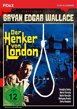 "Der Henker von London": Abbildung DVD-Cover mit freundlicher Genehmigung von Pidax-Film, welche den Krimi am 09.10.2020 auf DVD herausbrachte.
