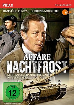 "Affäre Nachtfrost": Abbildung DVD-Cover mit freundlicher von Pidax-Film, welche den Agententhriller Anfang April 2018 auf DVD herausbrachte.