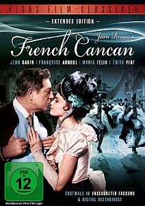 "French Can Can": Abbildung DVD-Cover mit freundlicher Genehmigung von Pidax-Film, welche den Musikfilm Mitte September 2013 als Extended Edition (erstmals in ungekürzter  Fassung und digital restauriert) auf DVD herausbrachte.