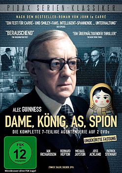 "Dame, König, As, Spion": Abbildung DVD-Cover mit freundlicher Genehmihung von Pidax-Film, welche die Produktion am 20.10.2015 auf DVD herausbrachte.