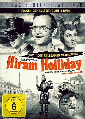 DVD-Cover: Die seltsamen Abenteuer des Hiram Holliday; Abbildung DVD-Cover mit freundlicher Genehmigung von "Pidax film"