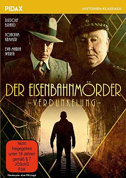 "Der Eisenbahnmrder": Abbildung DVD-Cover mit freundlicher Genehmigung von Pidax-Film, welche den Krimi am 6. Juni 2024 auf DVD herausbrachte.