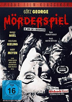 "Mörderspiel": Abbildung DVD-Cover mit freundlicher Genehmigung von Pidax-Film, welche den Krimi am 7. März 2014 auf DVD herausbrachte.
