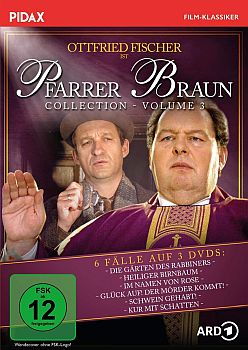"Pfarrer Braun": Abbildung DVD-Cover (vol. 3) mit freundlicher Genehmigung von Pidax Film, welche weitere sechs Folgen (Vol. 3) der Krimireihe Mitte Mai 2021 auf DVD herausbrachte.