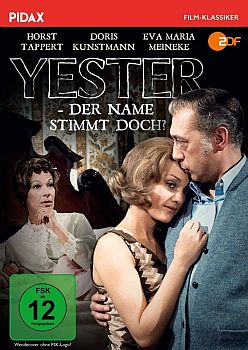 "Yester – Der Name stimmt doch?": Abbildung DVD-Cover mit freundlicher Genehmigung  von Pidax-Film, welche den Krimi am 12.07.2019 auf DVD herausbrachte.