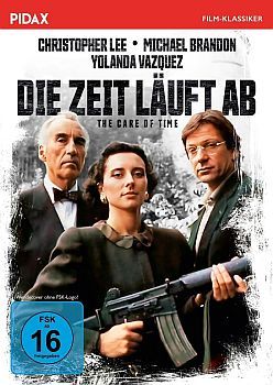 "Die Zeit luft ab": Abbildung DVD-Cover mit freundlicherGenehmigung von "Pidax Film", welche den Thriller am 23.November 2023 auf DVD herausbrachte.