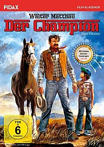 Abbildung DVD-Cover zu "Der Champion" mit freundlicher Genehmigung von Pidax-Film, welche die Produktion Anfang September 2017 auf DVD herausbrachte.