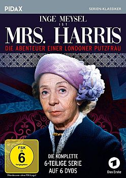 "Mrs. Harris": Abbildung DVD-Cover mit freundlicher Genehmigung  von Pidax-Film, welche alle 6 Folgen Anfang Dezember 2018 auf DVD herausbrachte.