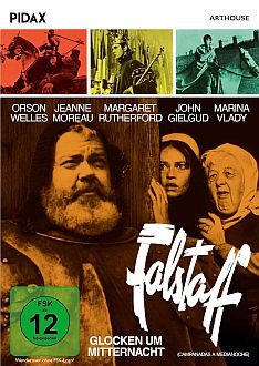 "Falstaff" / "Chimes at Midnight" / "Campanadas a medianoche" (1965): Abbildung DVD-Cover mit freundlicherGenehmigung von "Pidax Film", welche die Produktion am 18. April 2024 auf DVD herausbrachte.