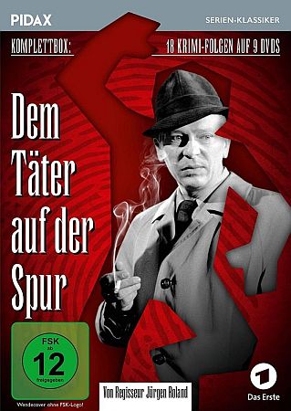 DVD-Cover zu "Dem Täter auf der Spur", mit freundlicher Genehmigung von Pidax-Film, welche die Produktion  Mitte August 2018 herausbrachte.