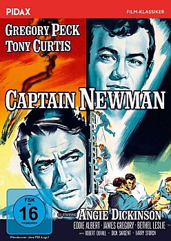 "Captain Newman": Abbildung DVD-Cover mit freundlicher Genehmigung von "Pidax Film", welche die Produktion im Mrz 2016 auf DVD herausbrachte.