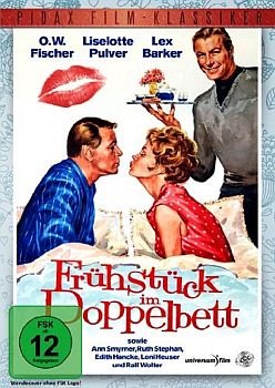 "Frühstück im Doppelbett": Abbildung DVD-Cover mit freundlicher Genehmigung von Pidax-Film, welche die Komödie Mitte Januar 2014 auf DVD herausbrachte.