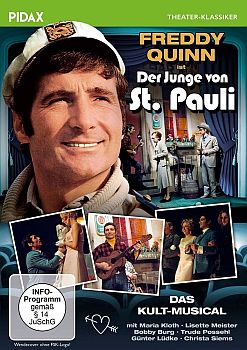 "Der Junge von St.Pauli": Abbildung DVD-Cover mit freundlicher Genehmigung von Pidax Film, welche die Produktion Anfang Dezember 2021 auf DVD herausbrachte.