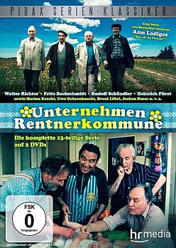 "Unternehmen Rentnerkommune":  DVD-Cover mit freundlicher Genehmigung , von Pidax-Film, welche die Serie am 8. Mai 2015 auf DVD herausbrachte.