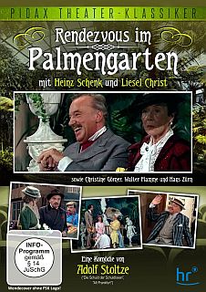 "Rendezvous im Palmengarten": Abbildung DVD-Cover mit freundlicher Genehmigung von "Pidax Film", welche die Komdie am 28. August 2015 auf DVD herausbrachte