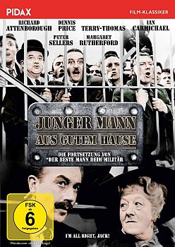 "Junger Mann aus gutem Hause": Abbildung DVD-Cover mit freundlicher Genehmigung von Pidax-Film, welche die Komödie Mitte September 2019 auf DVD herausbrachte.