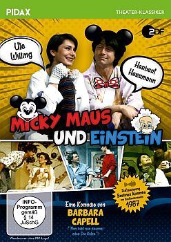 "Micky Maus und Einstein": Abbildung DVD-Cover mit freundlicher Genehmigung von Pidax-Film, welche die Komödie am 30.06.2017 auf DVD herausbrachte.