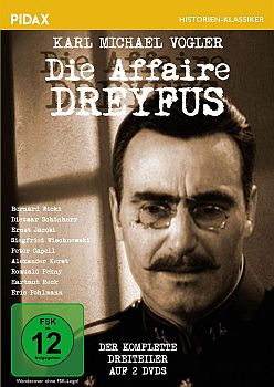 "Affäre Dreyfus": Abbildung DVD-Cover mit freundlicher Genehmigung von Pidax-Film, welche den Dreiteiler am 13.08.2021 auf DVD herausbrachte.