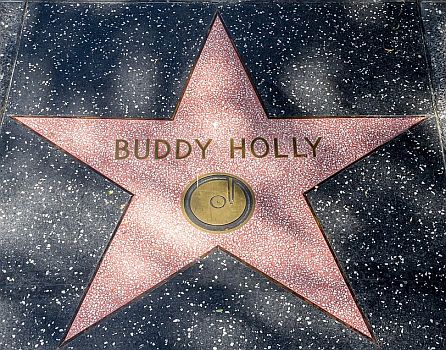 "Stern" f�r Buddy Holly�auf dem "Hollywood��Walk�of�Fame"; Urheber des Fotos: Copyright Dietmar Rabich; Lizenz: CC BY-SA 4.0; Quelle: Wikimedia Commons