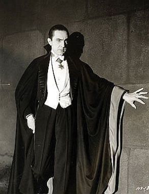 Bela Lugosi als "Dracula" (1931); Urheber: Unbekannter Fotograf; Quelle: Wikimedia Commons (Universal Studios)